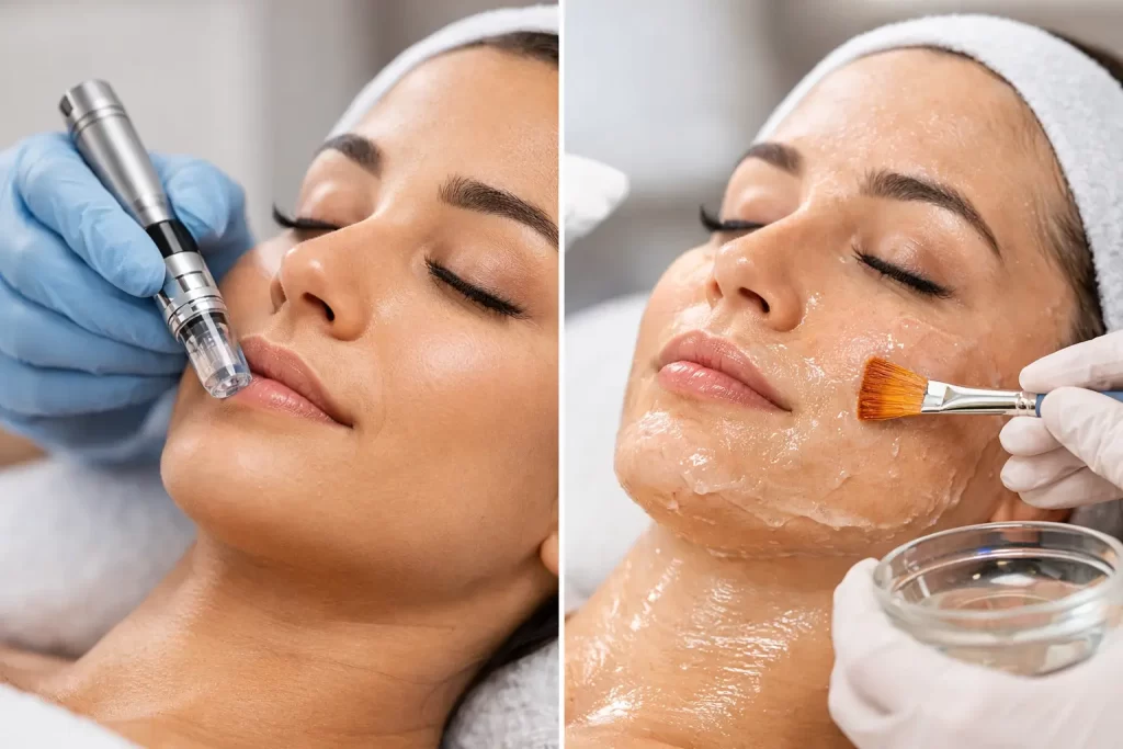 Microneedling vs Chemical Peel: Which Fits?