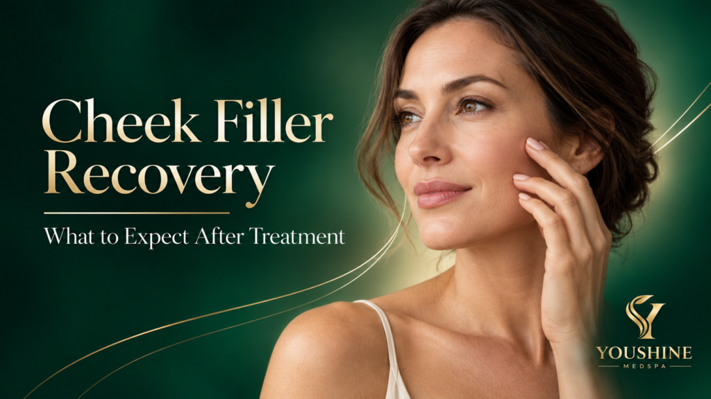Cheek filler recovery at YouShine Medspa in Louisville