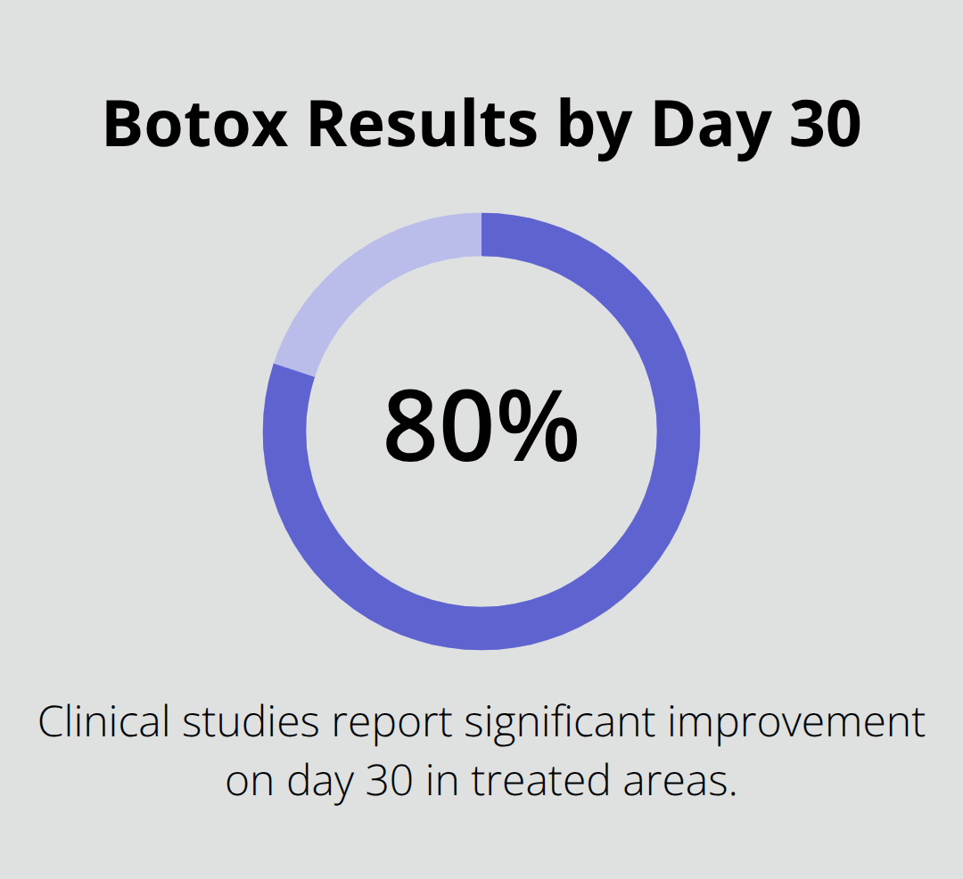 Percentage of patients showing significant improvement 30 days after Botox treatment. - botox benefits for aging