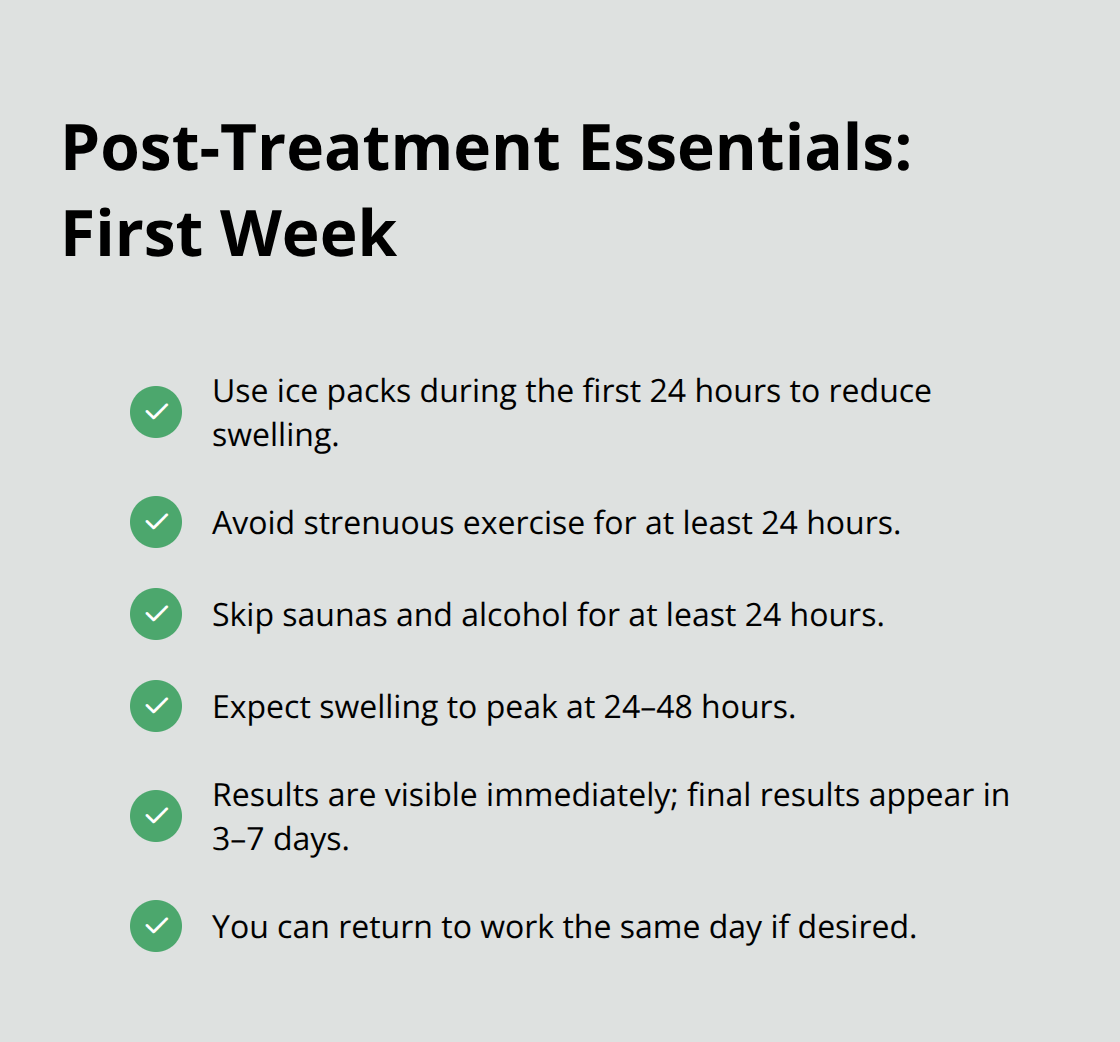 Checklist of immediate aftercare steps and recovery milestones after chin filler treatment. - chin dermal fillers