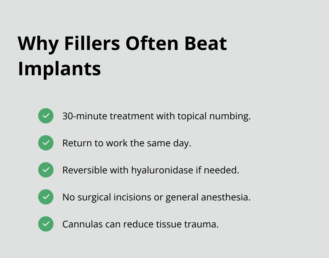 Key advantages of cheekbone fillers compared with cheek implants. - dermal fillers cheekbones