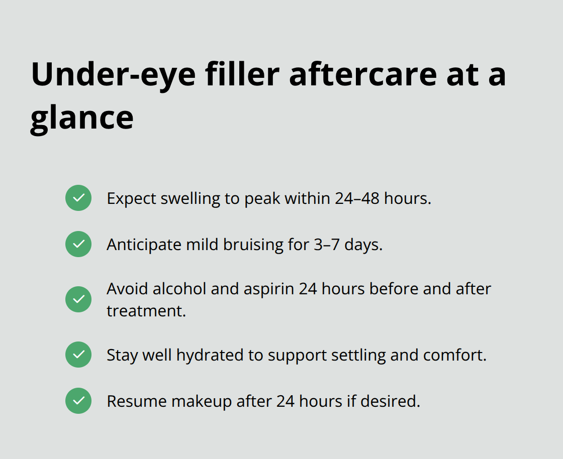 Key recovery tips and timelines after under-eye filler treatment. - dermal fillers for eye wrinkles