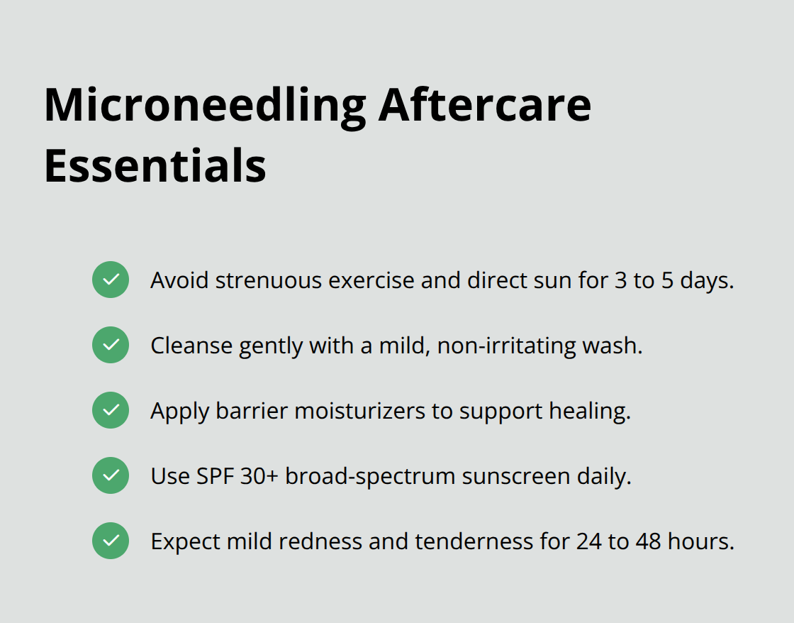 Key microneedling aftercare steps and practical tips to support healing with minimal downtime. - microneedling vs laser options